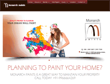 Tablet Screenshot of monarchpaints.com